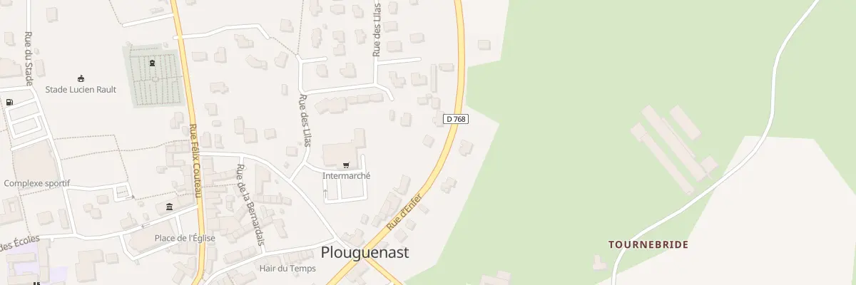 Plan du 21 Rue d’Enfer à Plouguenast-Langast