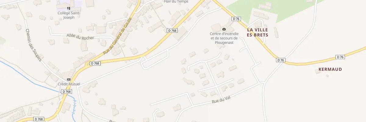 Plan du 9 Hameau de l’Hotel Neuf à Plouguenast-Langast