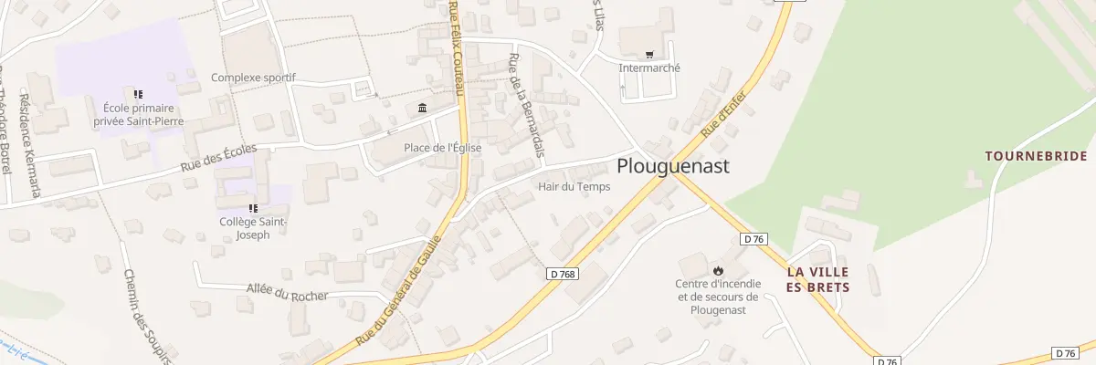 Plan du 11 Rue Francis David à Plouguenast-Langast