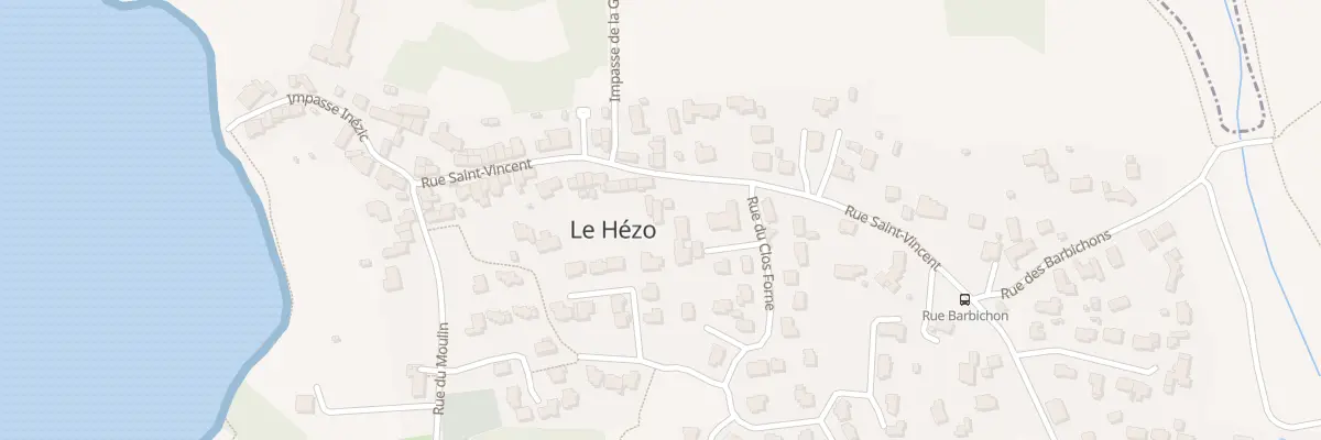Plan du 19 Rue Saint Vincent au Hézo