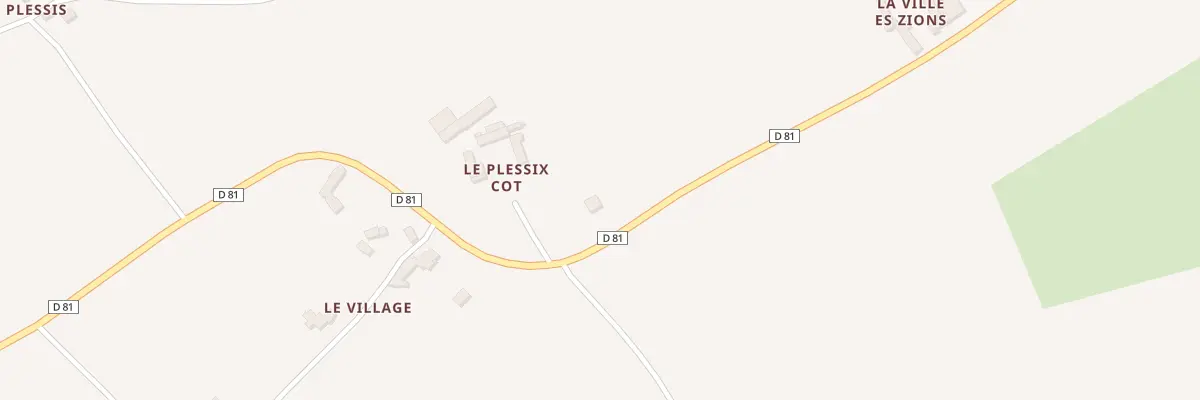Plan du 12 Le Plessix Cot à Hénon