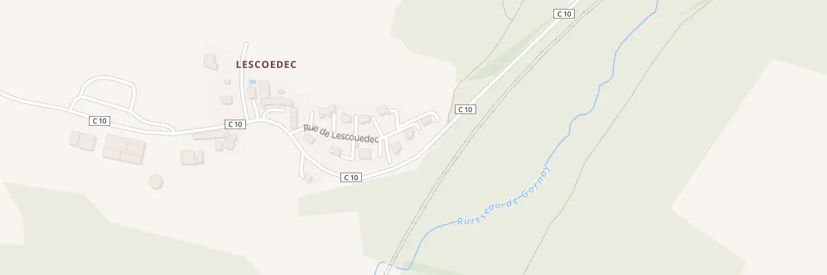 Plan du 10 Rue de Lescouedec à Saint-Avé