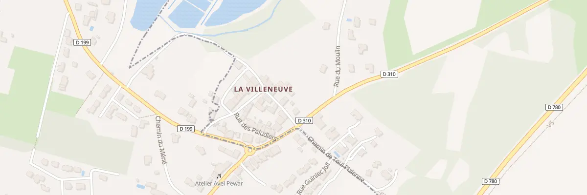 Plan du 10 Rue du Pusmain au Hézo