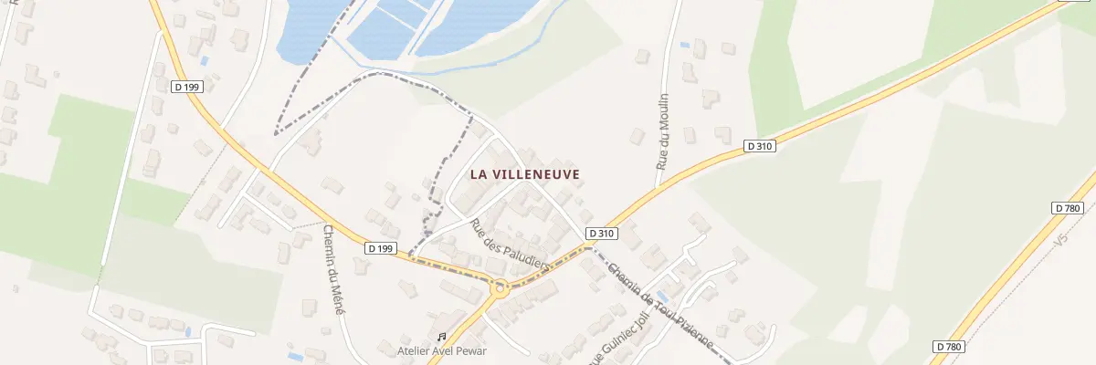 Plan du 20 Rue du Pusmain au Hézo