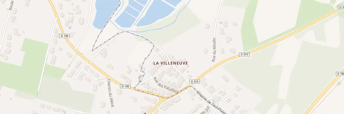 Plan du 26 Rue du Pusmain au Hézo