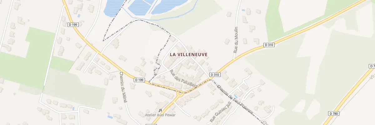 Plan du 14 Rue de la Villeneuve au Hézo