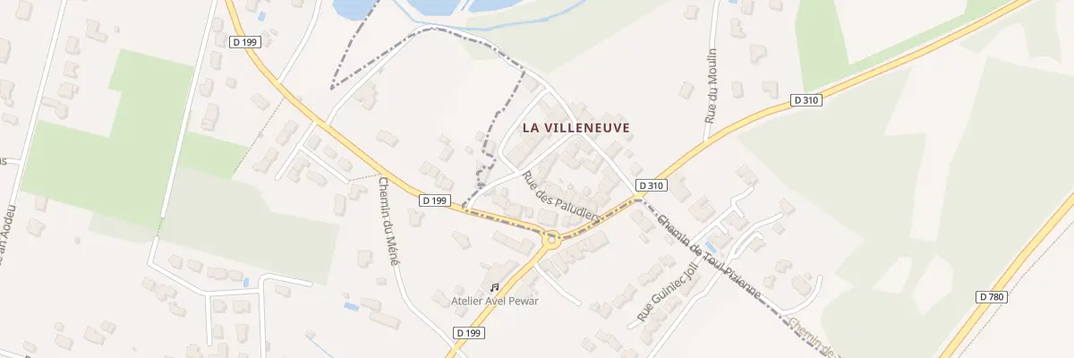 Plan du 14 Rue des Paludiers au Hézo