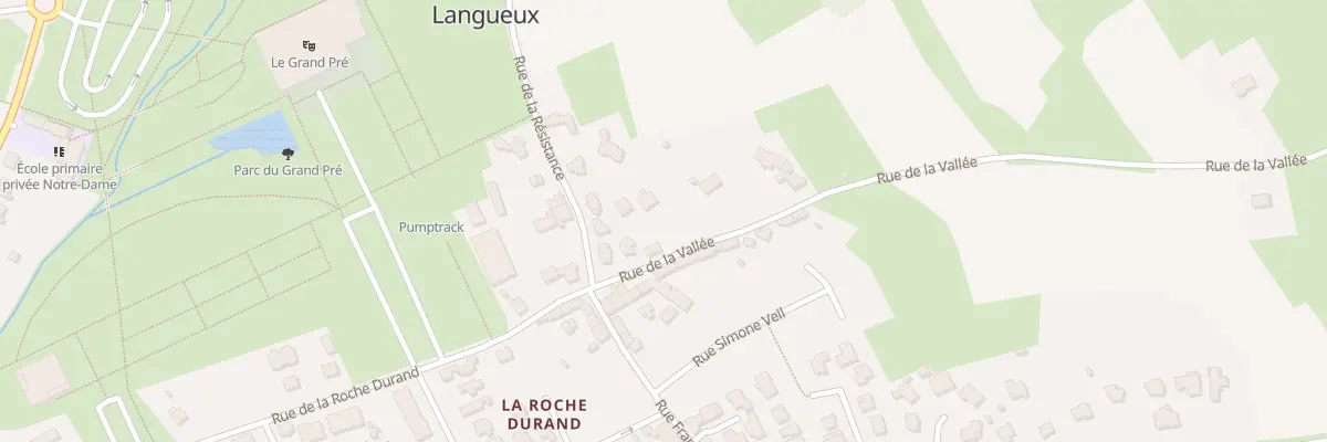 Plan du 6 Rue de la Vallée à Langueux