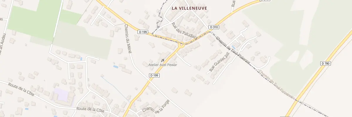 Plan du 24 Rte de Vannes à Saint-Armel