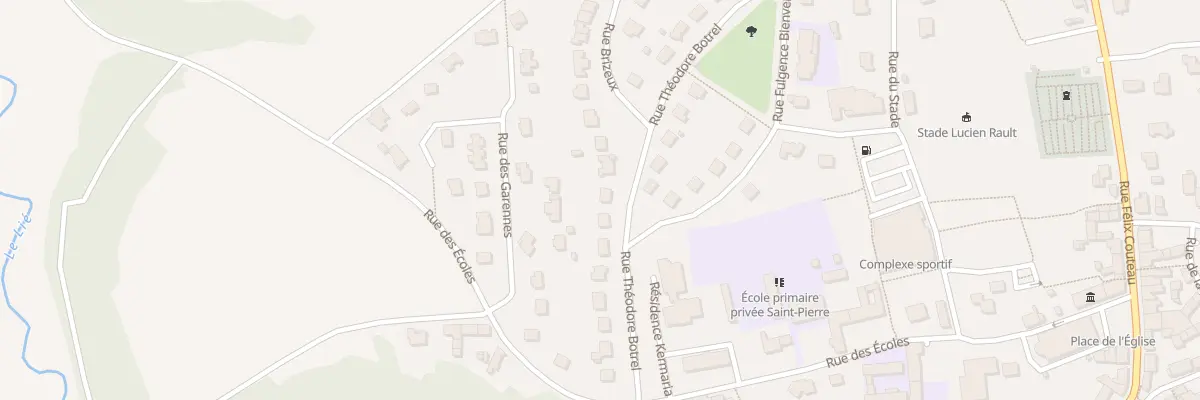 Plan du 15 Rue Théodore Botrel à Plouguenast-Langast