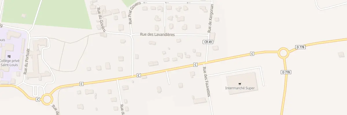 Plan du 45 Rue de Rennes à Saint-Jean-Brévelay
