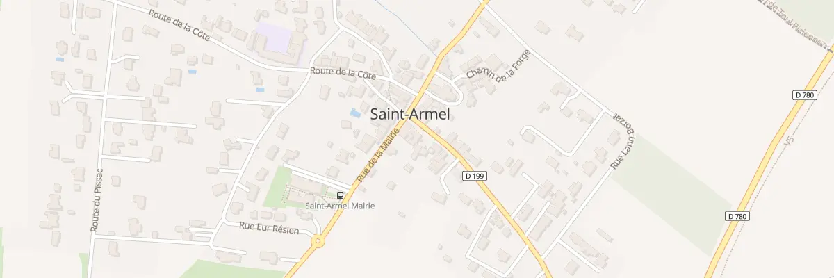 Plan du 6 Rte de Penvins à Saint-Armel
