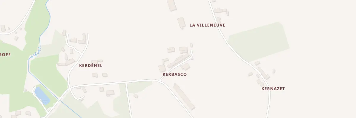 Plan du 5 Kerbasco à Radenac