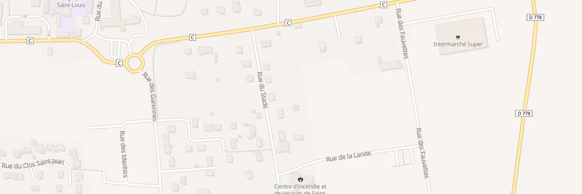Plan du 7 Rue du Stade à Saint-Jean-Brévelay