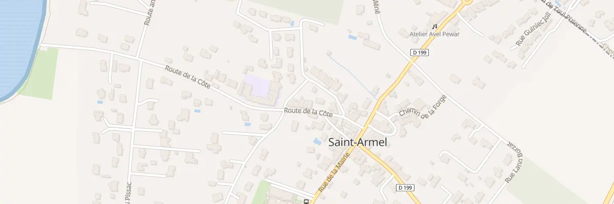 Plan du 10 Rte de la Cote à Saint-Armel