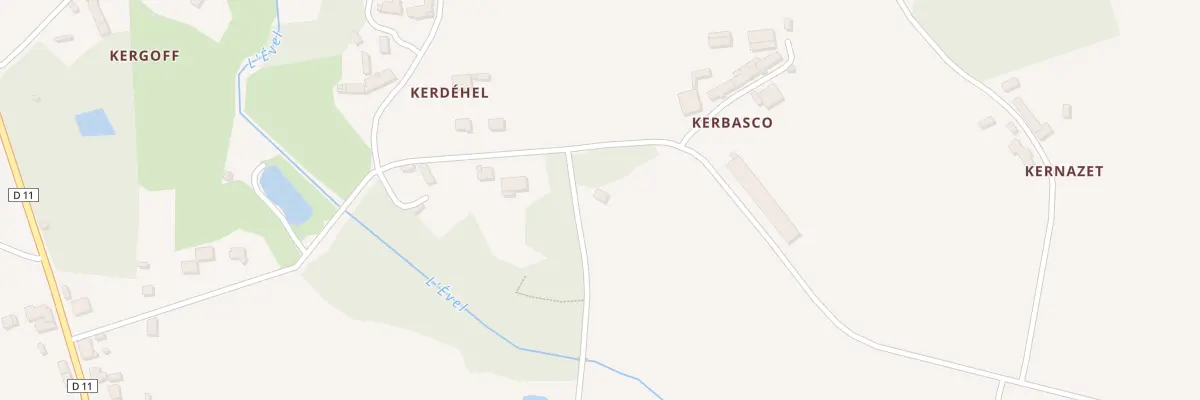 Plan du 5394 Kerbasco à Radenac