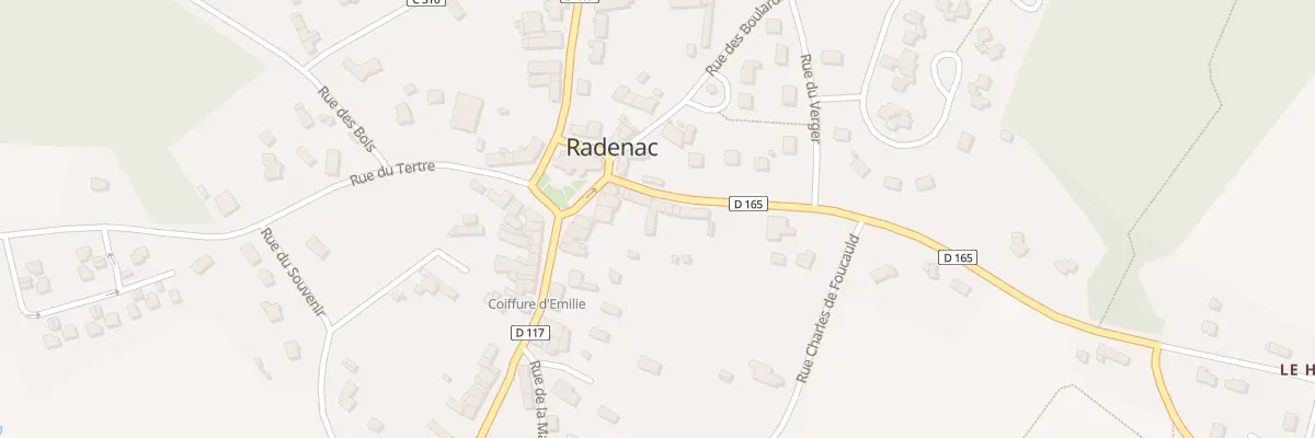 Plan du 6 Rue de la Chouannerie à Radenac