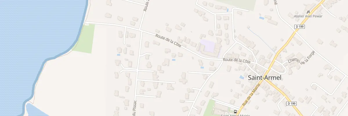 Plan du 25 Rte de la Cote à Saint-Armel