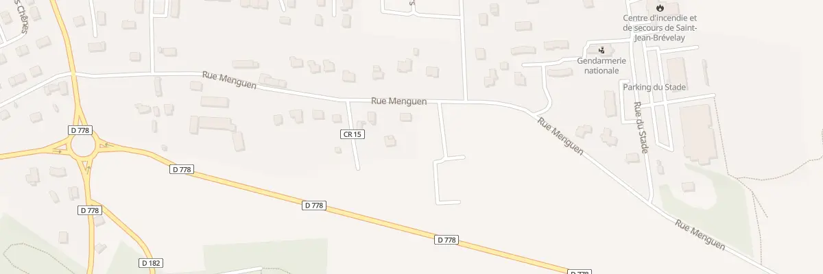 Plan du 34 Rue du Menguen à Saint-Jean-Brévelay