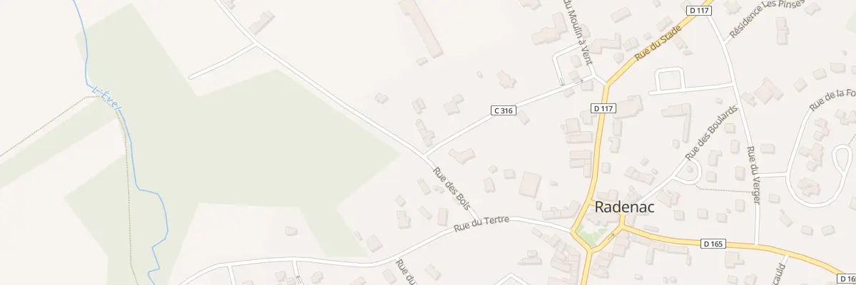 Plan du 1 Rue des Sabotiers à Radenac