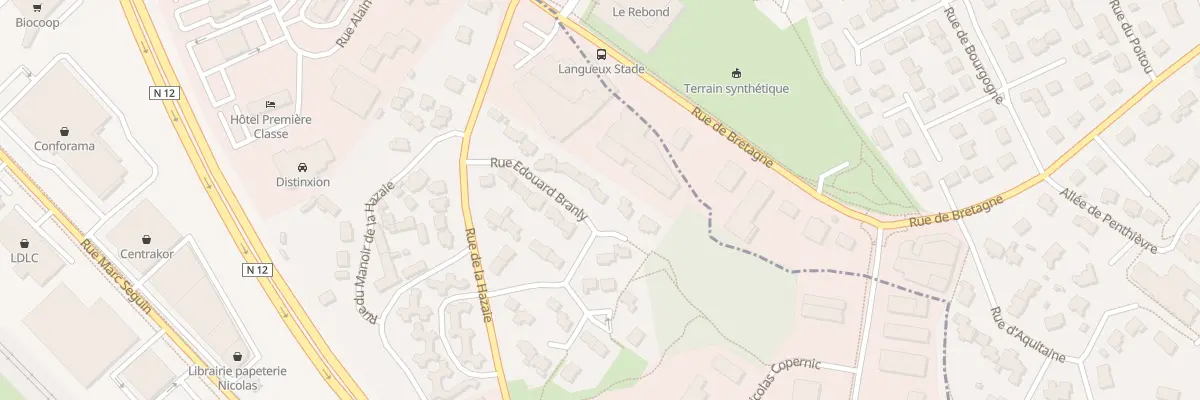 Plan du 13 Rue Edouard Branly à Trégueux