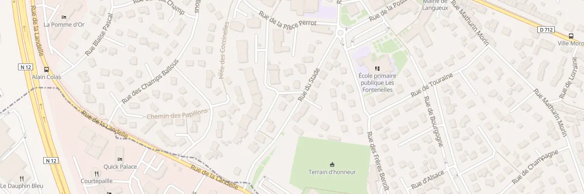 Plan du 25 Rue du Stade à Langueux