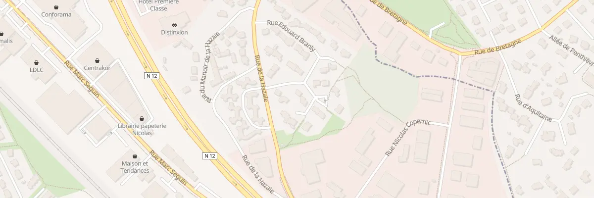 Plan du 6 Rue Denis Papin à Trégueux