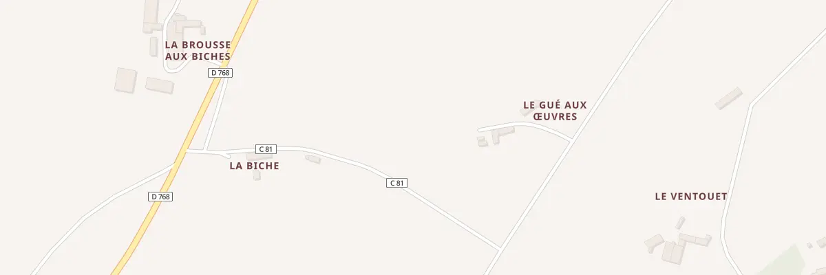 Plan du 5B Le Gue aux Oeuvres à La Motte