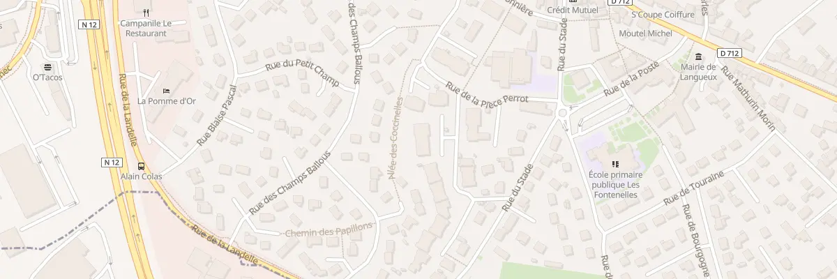 Plan du 2 Rue du Petit Clos à Langueux