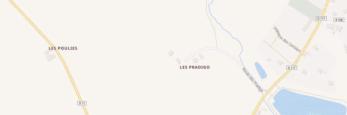 Plan du 3 Le Pradigo à Radenac
