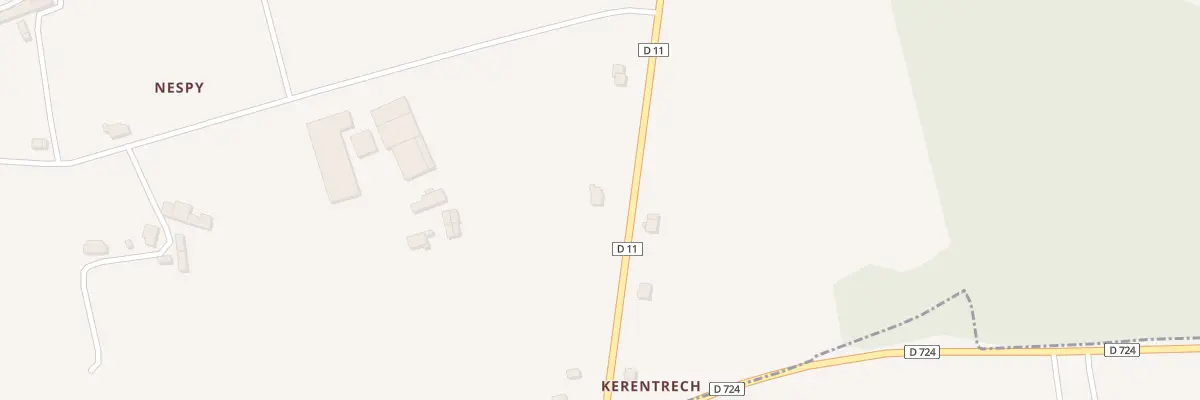 Plan du 2 Kerentrech à Radenac