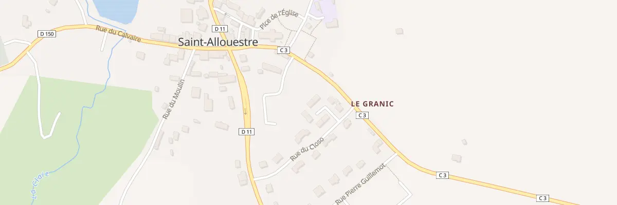 Plan du 5261 Le Bourg à Saint-Allouestre