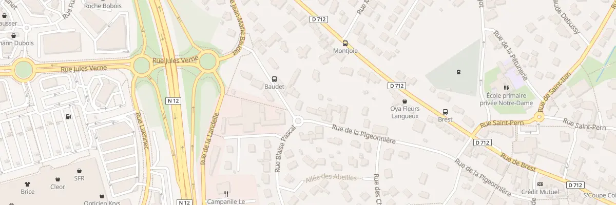 Plan du 2 Rue de la Pigeonnière à Langueux