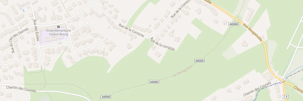 Plan du 44B Rue de la Corniche à Saint-Brieuc