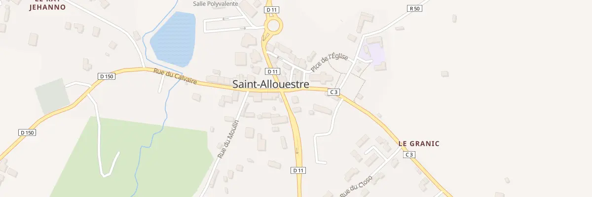 Plan du 2 Rue Charles de Gaulle à Saint-Allouestre