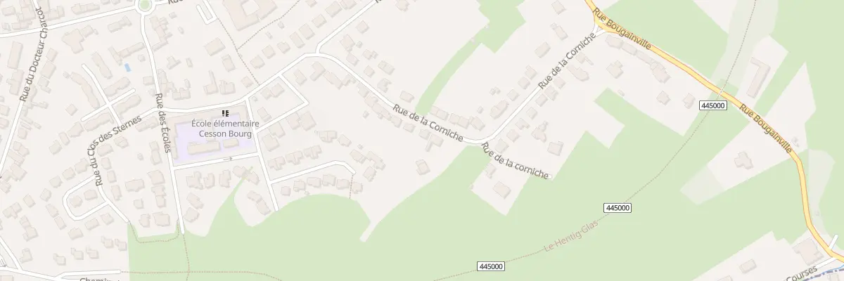 Plan du 36 Rue de la Corniche à Saint-Brieuc