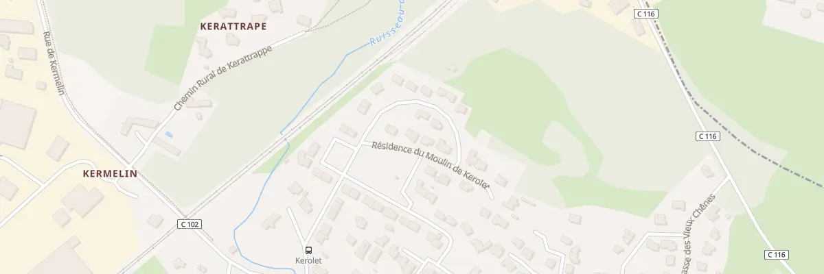 Plan du 43 Res du moulin de Kerolet à Saint-Avé