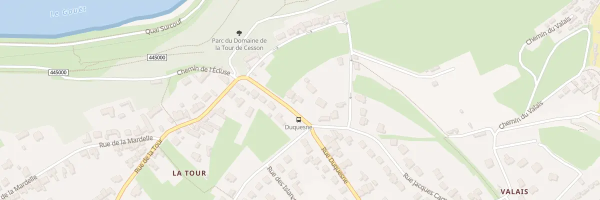 Plan du 36 Rue Duquesne à Saint-Brieuc