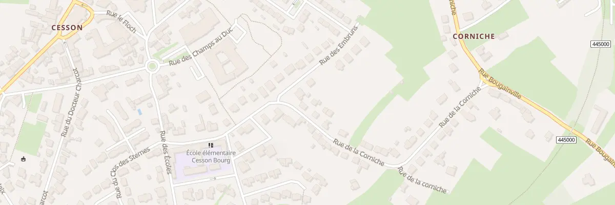 Plan du 43 Rue de la Corniche à Saint-Brieuc