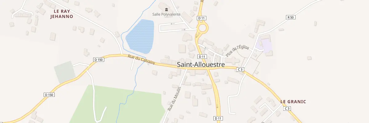 Plan du 1 Rue du Calvaire à Saint-Allouestre