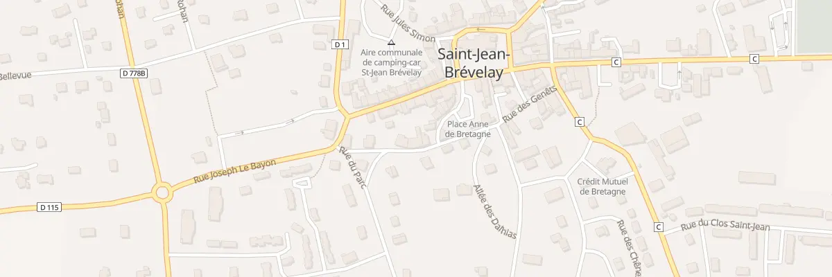 Plan du 20 Rue des Genêts à Saint-Jean-Brévelay