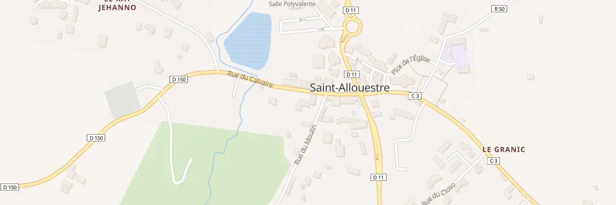 Plan du 1 Rue du Moulin à Saint-Allouestre