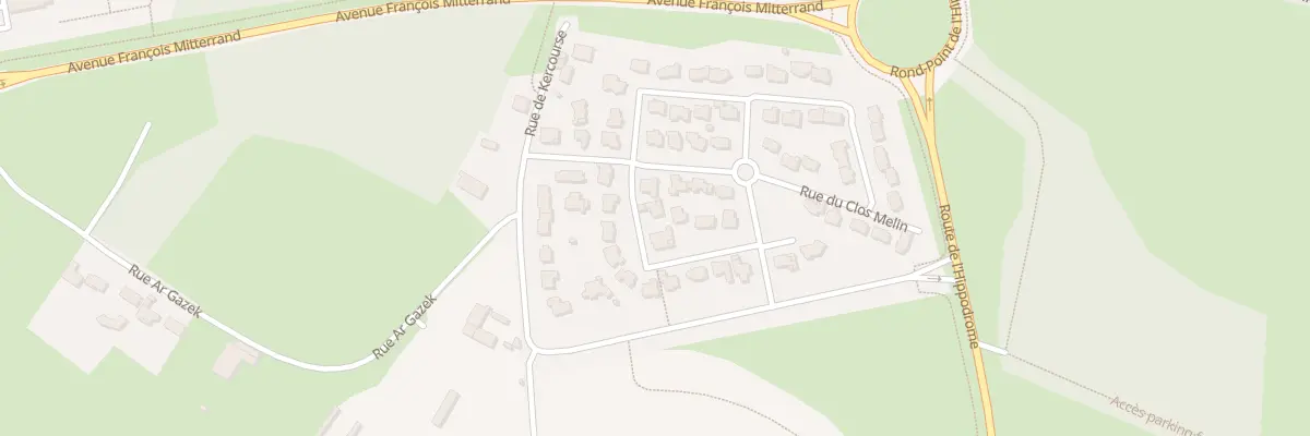 Plan du 10 Rue du Clos Melin à Séné