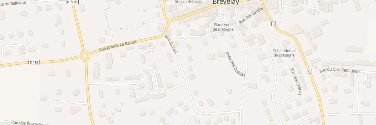 Plan du 1B Rue du Parc à Saint-Jean-Brévelay
