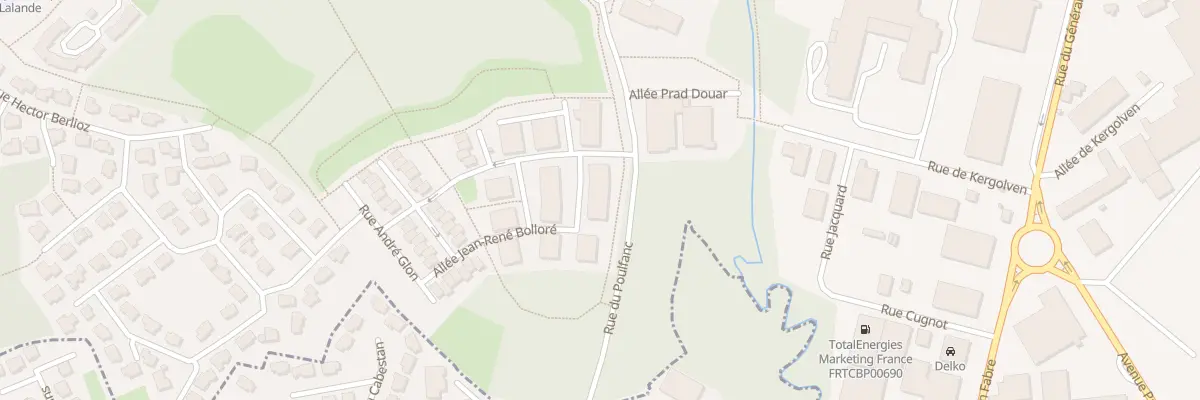 Plan du 1 All Jean-René Bolloré à Vannes