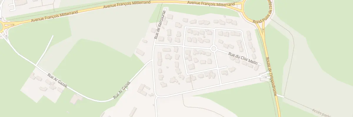 Plan du 17 Rue du Clos Melin à Séné