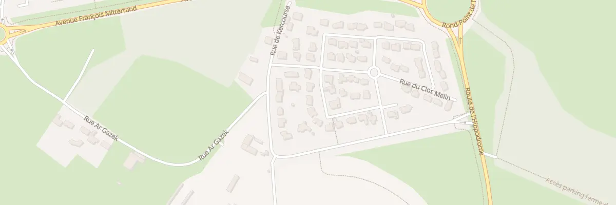 Plan du 15 Rue du Clos Melin à Séné