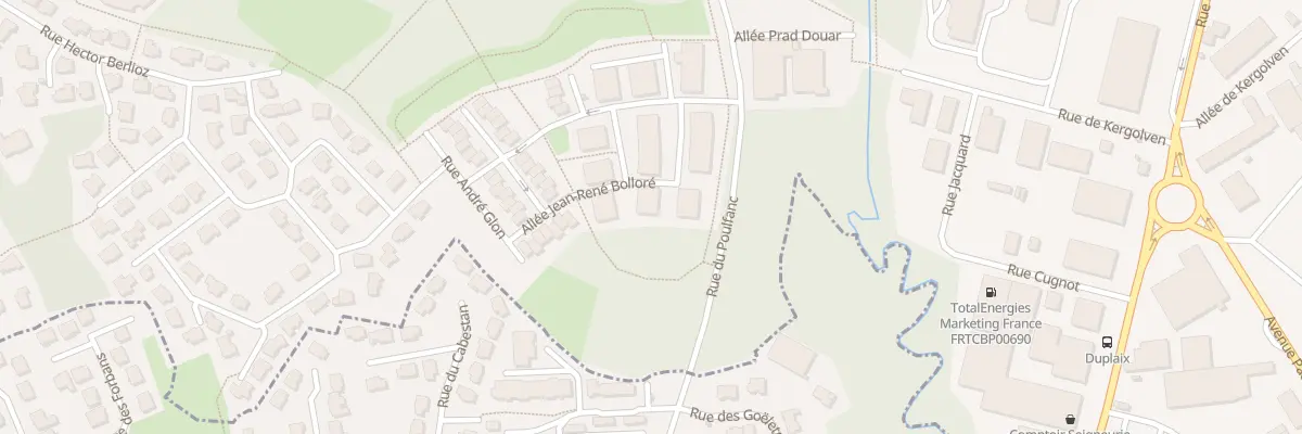 Plan du 3 All Jean-René Bolloré à Vannes