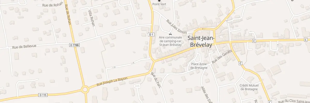 Plan du 6 Rue de la Croix des Victimes à Saint-Jean-Brévelay