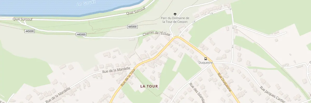 Plan du 95 Rue de la Tour à Saint-Brieuc
